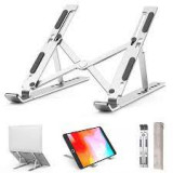 حامل لابتوب ألومنيوم قابل للطي(مقاس 10‑15.6 إنش) Adjustable Aluminum Laptop Stand – 10‑15.6″ Foldable حامل لابتوب ألومنيوم قابل للطي(مقاس 10‑15.6 إنش) Adjustable Aluminum Laptop Stand – 10‑15.6″ Foldable