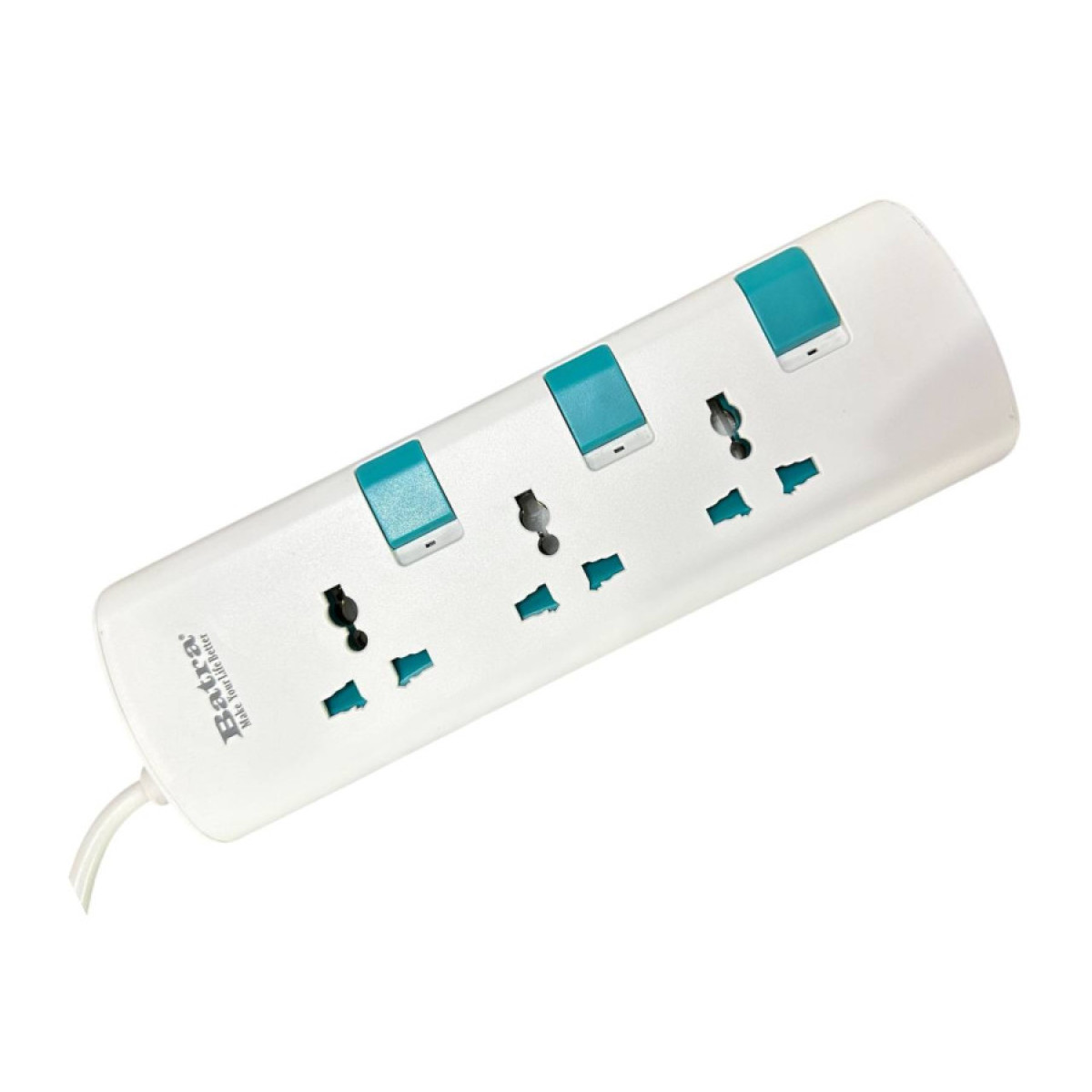سيار كهربائي متعدد المخارج من Batra - 3 مخارج طول 3 متر Batra International Power Strip – Model BS23 3m سيار كهربائي متعدد المخارج من Batra - 3 مخارج طول 3 متر Batra International Power Strip – Model BS23 3m