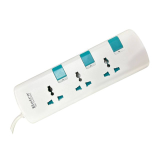 سيار كهربائي متعدد المخارج من Batra - 3 مخارج طول 3 متر Batra International Power Strip – Model BS23 3m سيار كهربائي متعدد المخارج من Batra - 3 مخارج طول 3 متر Batra International Power Strip – Model BS23 3m