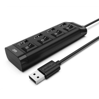 USB-2.0 To 4 Port USB2.0 Hub موزع USB-A رباعي