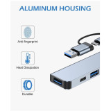 موزع تايب سي 7 منافذ (هاب) USB HUB - 7 in 1 HUB USB-C موزع تايب سي 7 منافذ (هاب) USB HUB - 7 in 1 HUB USB-C