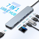 موزع تايب سي 7 منافذ (هاب) USB HUB - 7 in 1 HUB USB-C موزع تايب سي 7 منافذ (هاب) USB HUB - 7 in 1 HUB USB-C