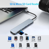 موزع تايب سي 7 منافذ (هاب) USB HUB - 7 in 1 HUB USB-C موزع تايب سي 7 منافذ (هاب) USB HUB - 7 in 1 HUB USB-C