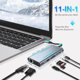 موزع تايب سي 11 منافذ (هاب) USB HUB - 11 in 1 HUB USB-C موزع تايب سي 11 منافذ (هاب) USB HUB - 11 in 1 HUB USB-C