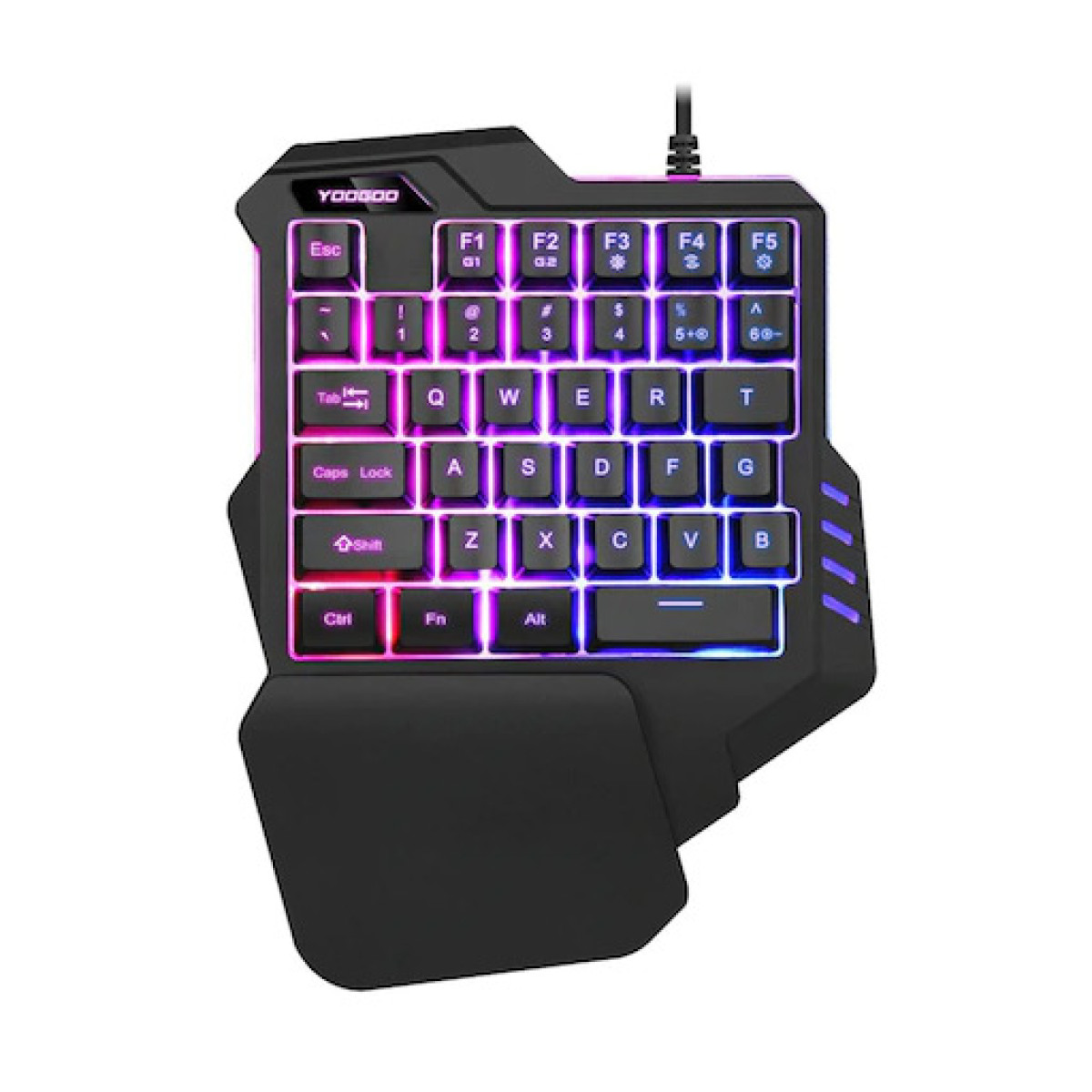 Bloodbat One-handed Wired Gaming Keyboard لوحة مفاتيح لمحبي الألعاب Bloodbat One-handed Wired Gaming Keyboard لوحة مفاتيح لمحبي الألعاب