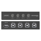 ادابتر طابعة 4 منافذ الى طابعة واحدة DM AD071 USB Printer Share Adapter [4-PCs to 1-USB]