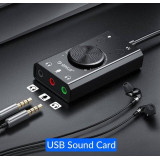 ادابتر بطاقة صوت خارجي Orico SC2 External Sound Card (Adapter) 3-AUX ادابتر بطاقة صوت خارجي Orico SC2 External Sound Card (Adapter) 3-AUX