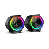 سماعات كمبيوتر مكتبية - Kisonli L-6060 RGB Speaker سماعات كمبيوتر مكتبية - Kisonli L-6060 RGB Speaker