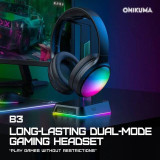 سماعة رأس لاسلكية - Onikuma B3 RGB Wireless Headphone (Black) سماعة رأس لاسلكية - Onikuma B3 RGB Wireless Headphone (Black)
