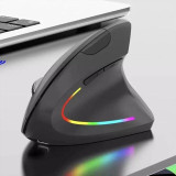Jertech JR322 Vertical Wireless [BT/2.4G] Mouse (Black)