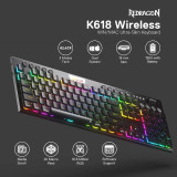 Redragon K618RGB Horus Pro Wired‑2.4G‑BT Mechanical Keyboard Redragon K618RGB Horus Pro Wired‑2.4G‑BT Mechanical Keyboard