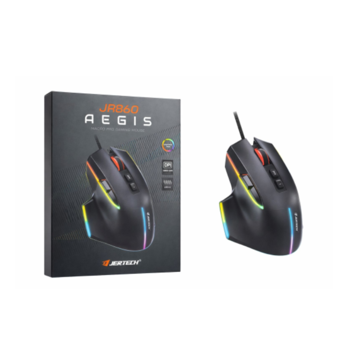 ماوس JR860 AEGIS MACRO PRO GAMING MOUSE JERETECH ماوس JR860 AEGIS MACRO PRO GAMING MOUSE JERETECH