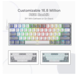 كيبورد Redragon Fizz K617 RGB GAMING KEYBOARD كيبورد Redragon Fizz K617 RGB GAMING KEYBOARD