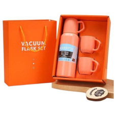 ترمس مفرغ من الهواء - 3كوب - SH-1026 - برتقالي