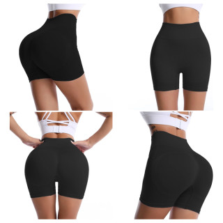 شورت رياضي عالي الخصر سيكوزوي - ABC213 - اسود