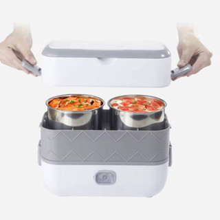 حافظة كهربائية حرارية لتسخين الطعام - ابيض
