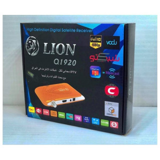 جهاز استقبال فضائي رقمي لايون - LION-Q1920 - برتقالي