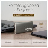 قرص SSD خارجي محمول ترانسيند 2 تيرابايت -  2TB-ESD265C