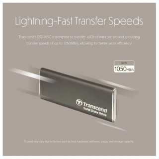 قرص SSD خارجي محمول ترانسيند 2 تيرابايت -  2TB-ESD265C