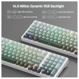 كيبورد لاسلكي ماجـيجي - Light100-WHITEGREEN-BW-TRI