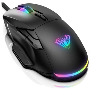 ماوس اولا لاسلكي - F815 - اضاءة RGB - اسود