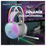 هافيت H2037D – سماعات ألعاب – أرجواني حالم