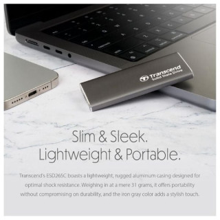 قرص SSD خارجي محمول ترانسيند 1 تيرابايت -  1TB-ESD265C