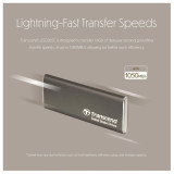 قرص SSD خارجي محمول ترانسيند 1 تيرابايت -  1TB-ESD265C
