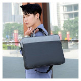 حقيبة لابتوب أنيقة بلونين أسود ورمادي  - LTB-02666