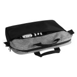 حقيبة لابتوب أنيقة بلونين أسود ورمادي  - LTB-02666