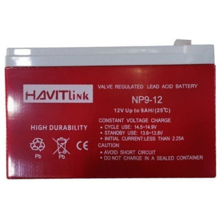 بطارية يو بي اس هافيت np9-12 - 12 فولت - 9 أمبير - أحمر