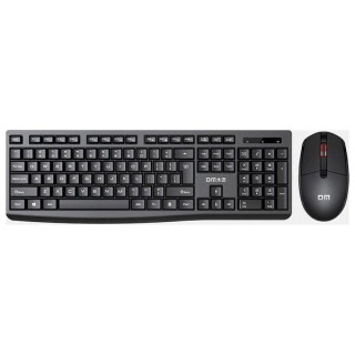 لوحة مفاتيح و ماوس دي ام لاسلكي - 13 - اسود