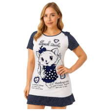 فستان نوم نسائي قطني - PRD495807 - رمادي